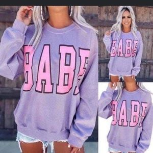 Babe crewneck. New in package size medium.